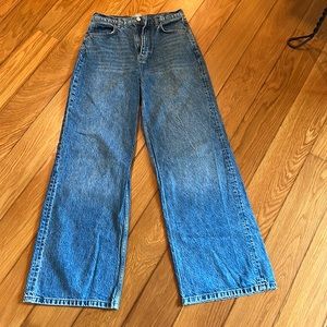 Reformation jeans - wide leg, high waist.